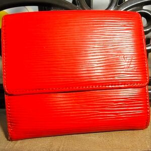 Louis Vuitton Red Epi Wallet
